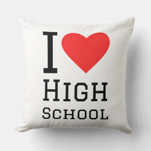 Cojín Decorativo Me encanta la escuela secundaria