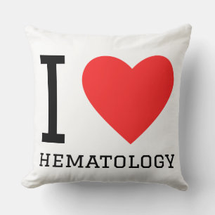 Cojín Decorativo Me encanta la hematología