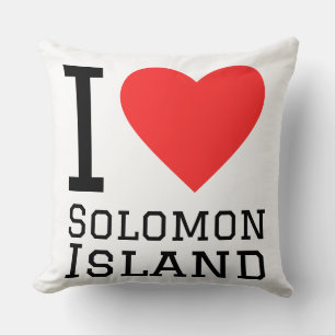 Cojín Decorativo Me encanta la isla Salomón