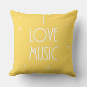 Cojín Decorativo me encanta la música