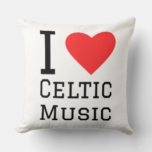 Cojín Decorativo Me encanta la música celta