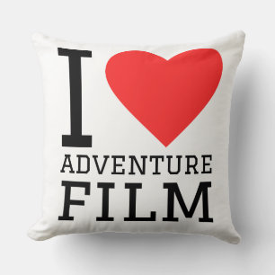 Cojín Decorativo Me encanta la película de aventuras