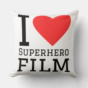 Cojín Decorativo Me encanta la película de superhéroes