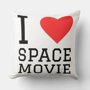 Cojín Decorativo Me encanta la película espacial