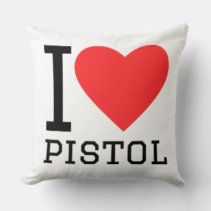 Cojín Decorativo Me encanta la pistola