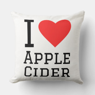 Cojín Decorativo Me encanta la sidra de manzana