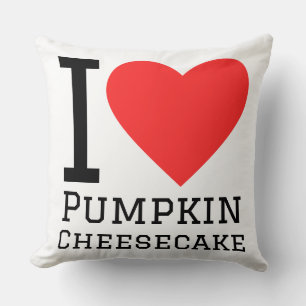 Cojín Decorativo Me encanta la tarta de queso de calabaza 