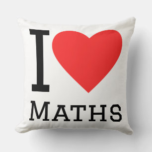 Cojín Decorativo Me encanta las matemáticas
