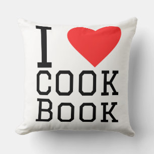 Cojín Decorativo Me encanta libro de cocina