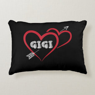 Cojín Decorativo Me encanta mi corazón de San Valentín Gigi