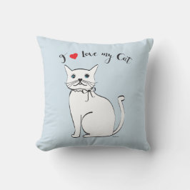 Cojín Decorativo Me encanta mi maravilloso gato, elegante