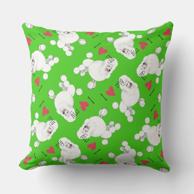 Cojín Decorativo Me encanta mi perro (Anverso)