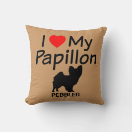 Cojín Decorativo Me Encanta Mi Pillow De Perro Papillon