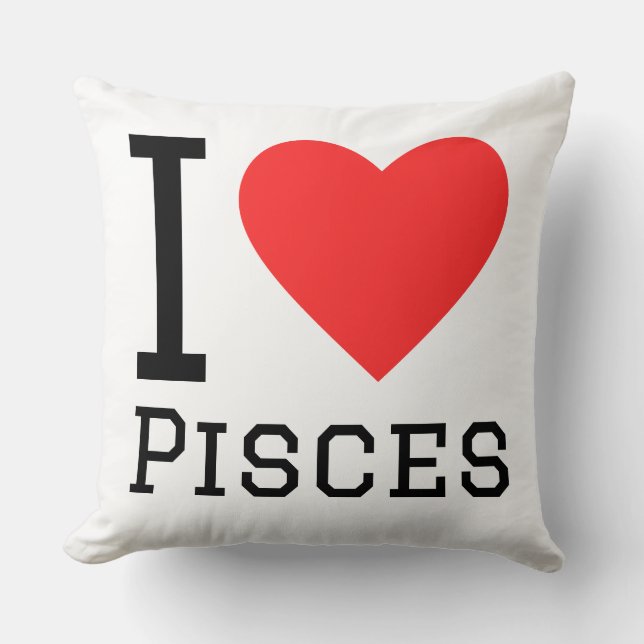 Cojín Decorativo Me encanta piscis (Anverso)