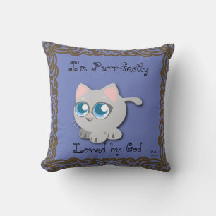 Cojín Decorativo Me encanta puramente Dios Kitty Pillow