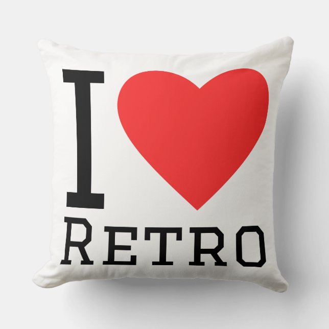 Cojín Decorativo Me encanta retro (Anverso)