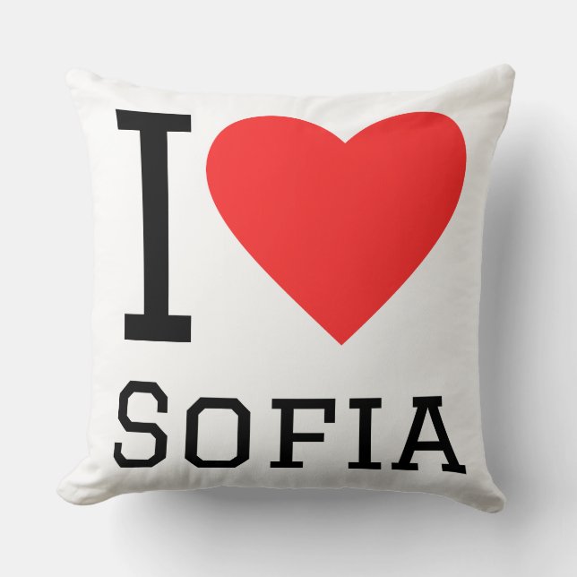 Cojín Decorativo Me encanta Sofía  (Anverso)