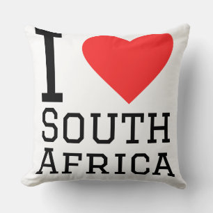 Cojín Decorativo Me encanta Sudáfrica