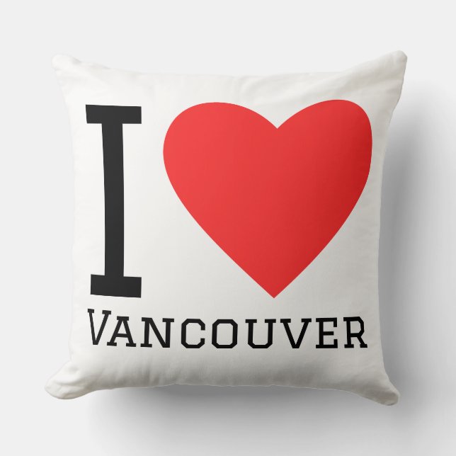 Cojín Decorativo Me encanta vancouver (Anverso)