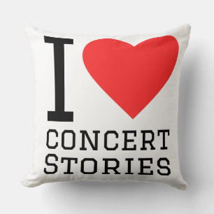 Cojín Decorativo Me encantan las historias de conciertos