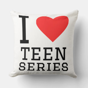 Cojín Decorativo Me encantan las series adolescentes