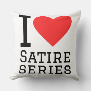 Cojín Decorativo Me encantan las series de sátira 