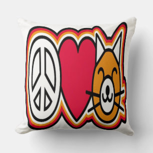 Cojín Decorativo Me encantan los gatos