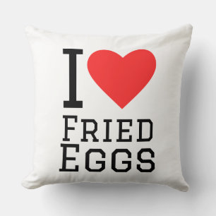 Cojín Decorativo Me encantan los huevos fritos