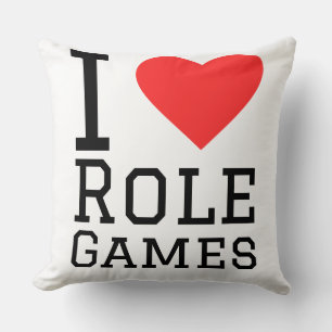 Cojín Decorativo Me encantan los juegos de rol