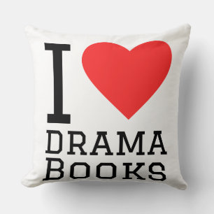 Cojín Decorativo Me encantan los libros de drama 