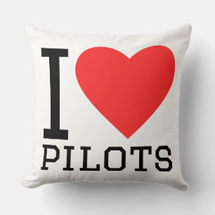 Cojín Decorativo Me encantan los pilotos
