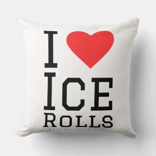 Cojín Decorativo Me encantan los rollos de hielo