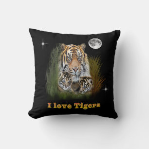 Cojín Decorativo Me encantan los Tigres