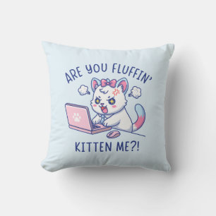 Cojín Decorativo ¿Me estás tomando el pelo gatito? - Humor de ofici