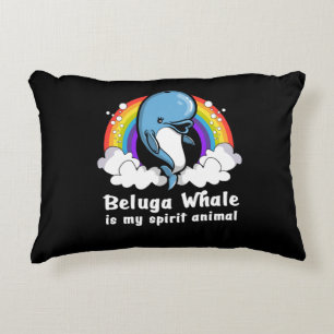 Cojín Decorativo Me Gusta Realmente Beluga Ballenas Animales Oceáni
