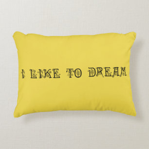 Cojín Decorativo Me gusta soñar con Pillow en amarillo primavera