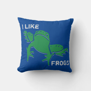 Cojín Decorativo Me Gustan Las Ranas