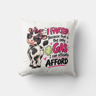 Cojín Decorativo Me Meé Porque Es el Único Gas que Me Puedo Permiti