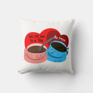 Cojín Decorativo Me Quedas Perfecto Retro Valentine De Dibujos Anim
