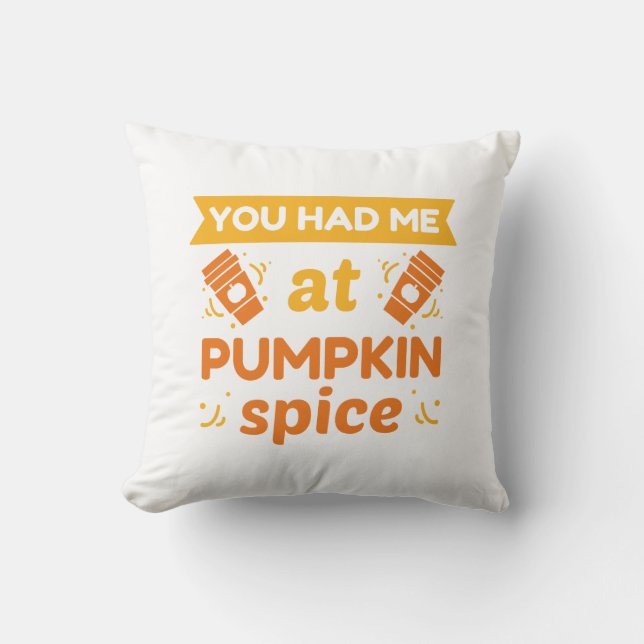 Cojín Decorativo Me Tenías Con Especie De Calabaza (Anverso)