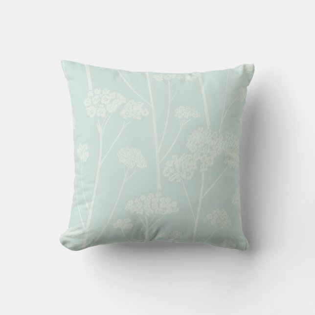 Cojín Decorativo Meadow Silence Soft Aqua Pale Seafoam (Anverso)