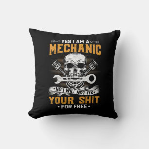 Cojín Decorativo Mecánico Sí Soy Mecánico