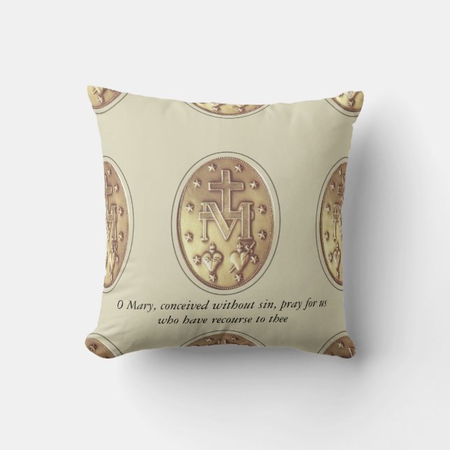Cojín Decorativo medalla milagrosa (Anverso)