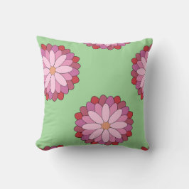 Cojín Decorativo Medallero asiático pastel rosado