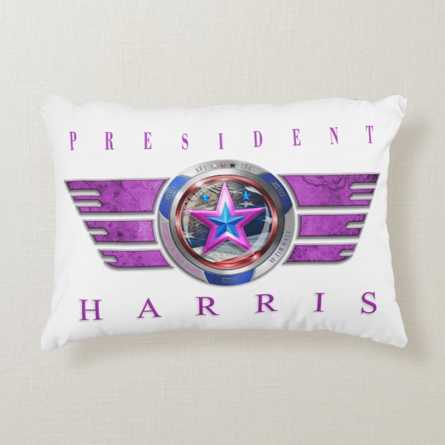 Cojín Decorativo Medallón Harris-Walz Wing (Anverso)