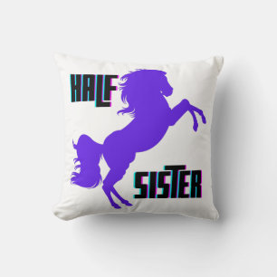 Cojín Decorativo Media Hermana Poni Morado Hermano