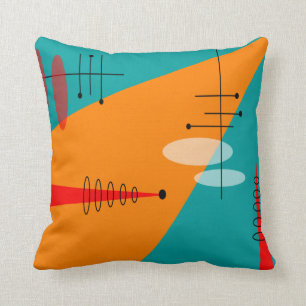 Cojín Decorativo Mediados de siglo #86 atómico inspirado moderno