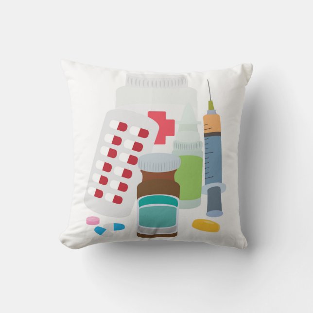Cojín Decorativo Medicamentos (Anverso)