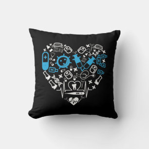 Cojín Decorativo Medicina - Corazón De Equipo Médico