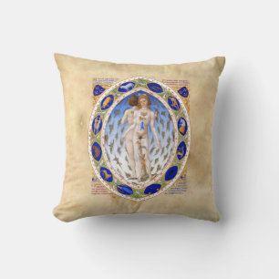 Cojín Decorativo Medicina Medieval Alquimia de Astrología Manuscrit